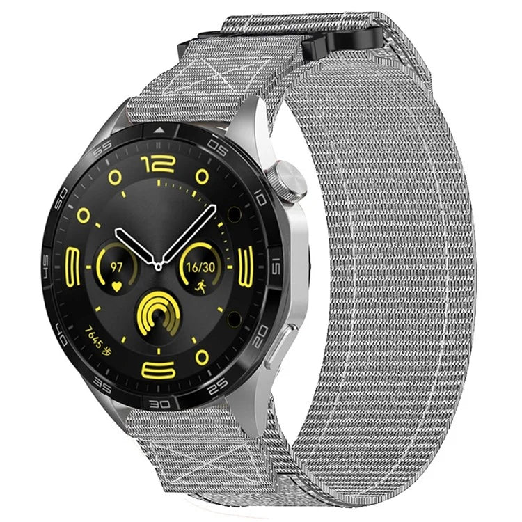 For Samsung Galaxy Watch FE 40mm / Watch6 / Huawei Watch GT 4 Universal 22mm Magic Tape Nylon Watch Strap