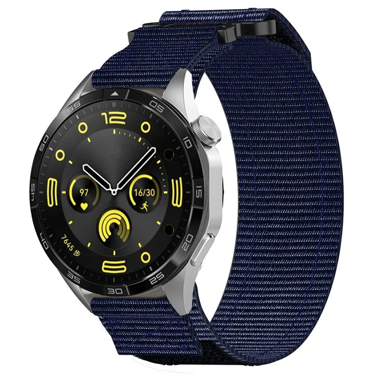 For Samsung Galaxy Watch FE 40mm / Watch6 / Huawei Watch GT 4 Universal 22mm Magic Tape Nylon Watch Strap