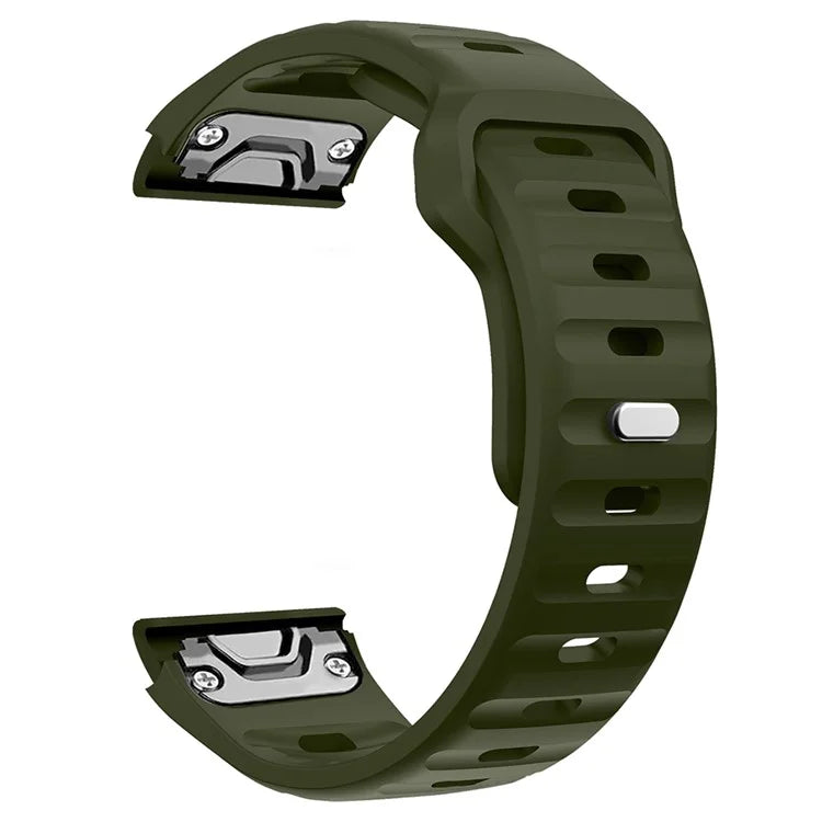 For Garmin Fenix 7X Soft Silicone Watch Strap Adjustable Wrist Band Replacement