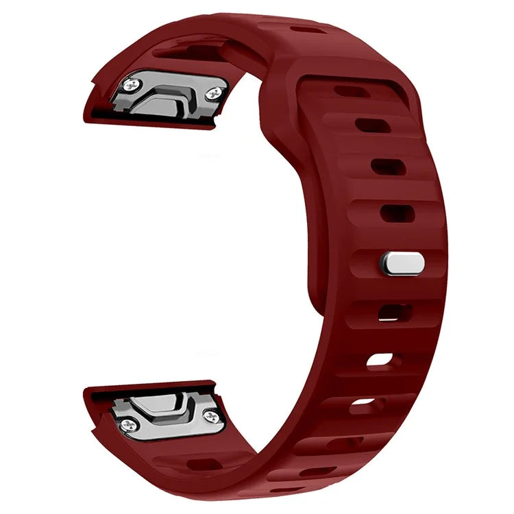 For Garmin Fenix 7X Soft Silicone Watch Strap Adjustable Wrist Band Replacement