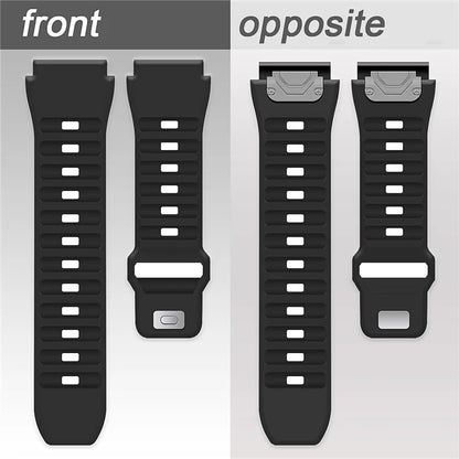 For Garmin Fenix 7X Soft Silicone Watch Strap Adjustable Wrist Band Replacement