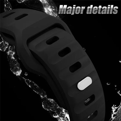 For Garmin Fenix 7X Soft Silicone Watch Strap Adjustable Wrist Band Replacement