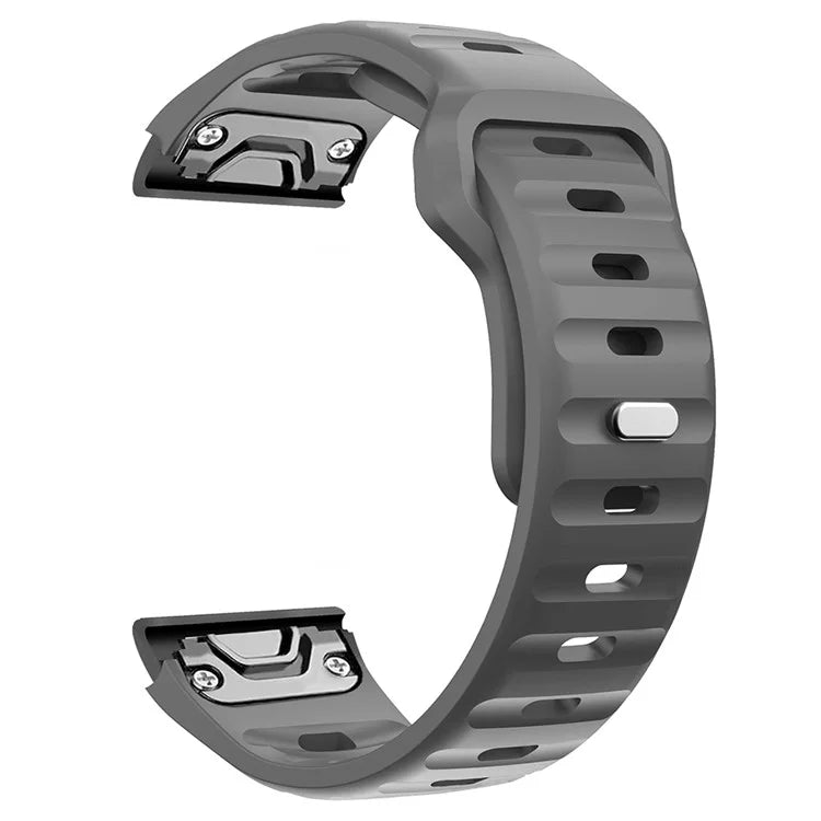 For Garmin Fenix 7X Soft Silicone Watch Strap Adjustable Wrist Band Replacement