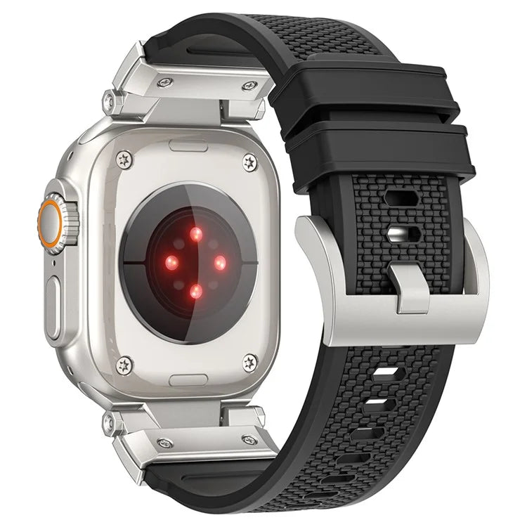 For Apple Watch Ultra 2 Ultra 49mm / 9 8 7 45mm / 6 5 4 SE SE (2023) SE (2022) SE 44mm / 3 2 1 42mm Rubber Band Strap