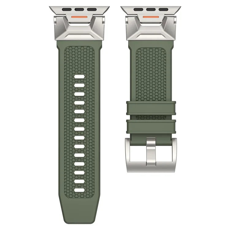 For Apple Watch Ultra 2 Ultra 49mm / 9 8 7 45mm / 6 5 4 SE SE (2023) SE (2022) SE 44mm / 3 2 1 42mm Rubber Band Strap