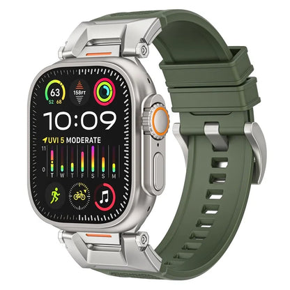 For Apple Watch Ultra 2 Ultra 49mm / 9 8 7 45mm / 6 5 4 SE SE (2023) SE (2022) SE 44mm / 3 2 1 42mm Rubber Band Strap
