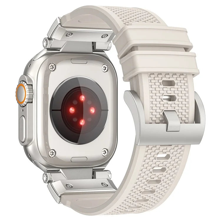 For Apple Watch Ultra 2 Ultra 49mm / 9 8 7 45mm / 6 5 4 SE SE (2023) SE (2022) SE 44mm / 3 2 1 42mm Rubber Band Strap