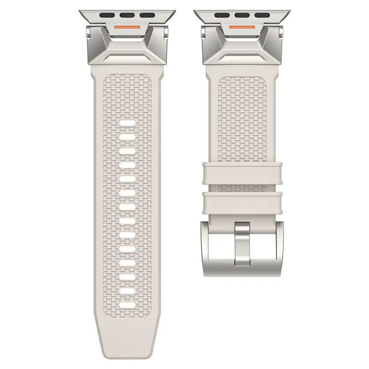 For Apple Watch Ultra 2 Ultra 49mm / 9 8 7 45mm / 6 5 4 SE SE (2023) SE (2022) SE 44mm / 3 2 1 42mm Rubber Band Strap