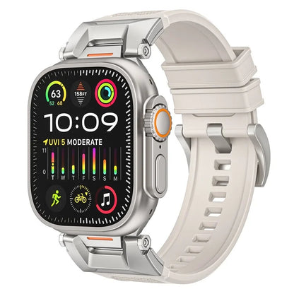 For Apple Watch Ultra 2 Ultra 49mm / 9 8 7 45mm / 6 5 4 SE SE (2023) SE (2022) SE 44mm / 3 2 1 42mm Rubber Band Strap