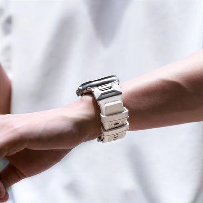 For Apple Watch Ultra 2 Ultra 49mm / 9 8 7 45mm / 6 5 4 SE SE (2023) SE (2022) SE 44mm / 3 2 1 42mm Rubber Band Strap