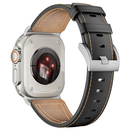 For Apple Watch Ultra 2 Ultra 49mm / 9 8 7 45mm / 6 5 4 SE SE (2023) SE (2022) SE 44mm / 3 2 1 42mm Genuine Cow Leather Band