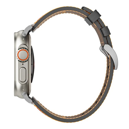 For Apple Watch Ultra 2 Ultra 49mm / 9 8 7 45mm / 6 5 4 SE SE (2023) SE (2022) SE 44mm / 3 2 1 42mm Genuine Cow Leather Band