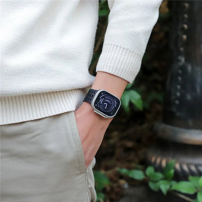 For Apple Watch Ultra 2 Ultra 49mm / Series 9 8 7 45mm / 6 5 4 SE (2023) SE (2022) SE 44mm / 3 2 1 42mm Magnetic Silicone Watch Band