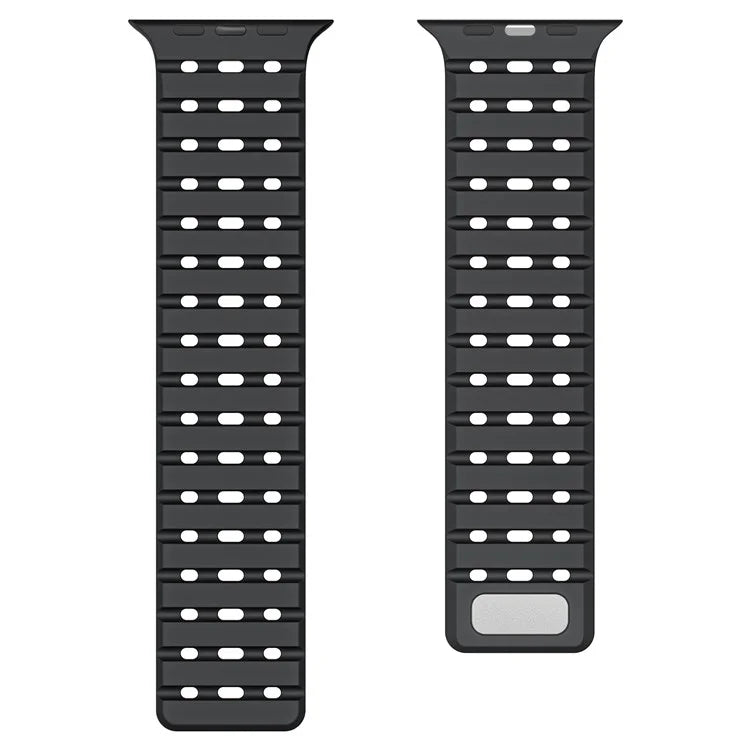 For Apple Watch Ultra 2 Ultra 49mm / Series 9 8 7 45mm / 6 5 4 SE (2023) SE (2022) SE 44mm / 3 2 1 42mm Magnetic Silicone Watch Band