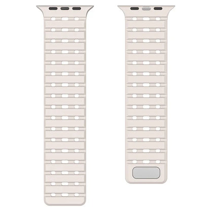 For Apple Watch Ultra 2 Ultra 49mm / Series 9 8 7 45mm / 6 5 4 SE (2023) SE (2022) SE 44mm / 3 2 1 42mm Magnetic Silicone Watch Band