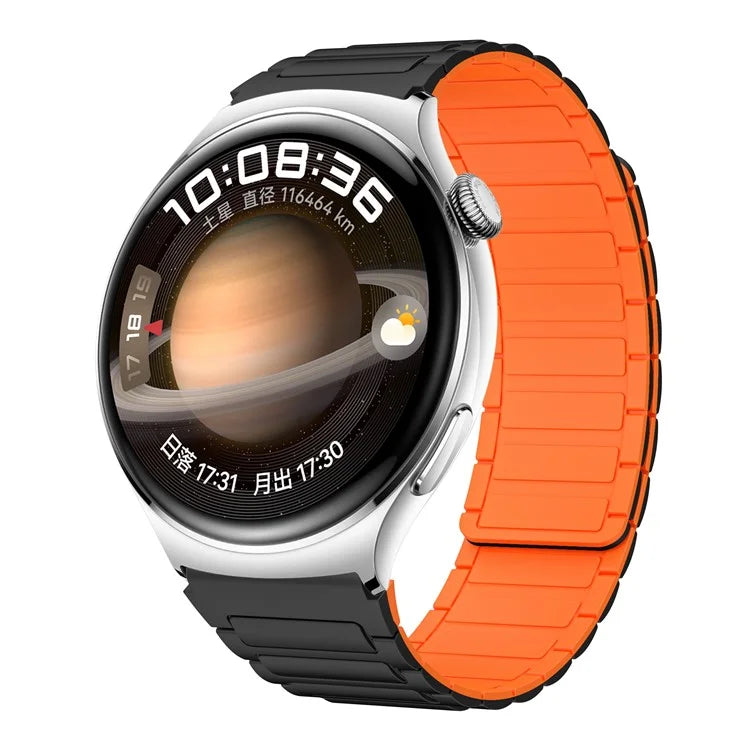 For Huawei / Samsung Smart Watch Silicone Band 22mm Universal Magnetic Replacement Strap