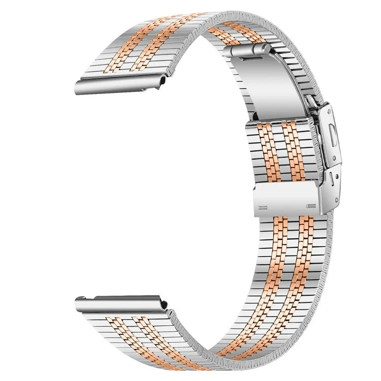 For Garmin Vivoactive 4 Replacement Band Stylish 22mm Stainless Steel Watch Strap