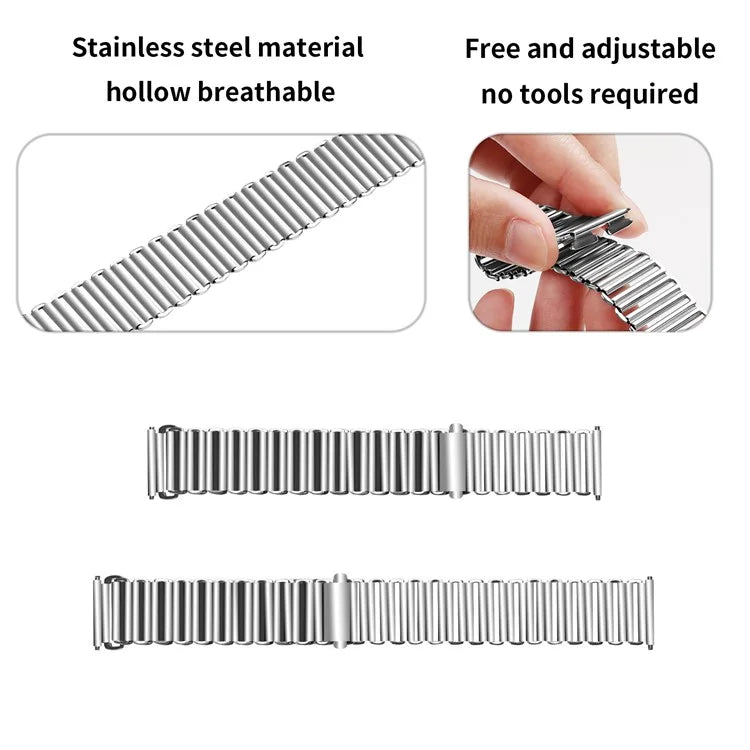 For Garmin Vivomove Style / Vivomove / Vivomove HR Sport / Garminmove Style Stainless Steel Watch Band 20mm Strap