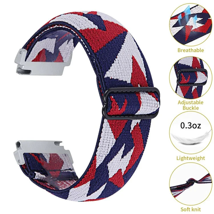 For Garmin Vivomove Style / GarminMove Style / Vivomove / Garmin Vivomove HR Sport 20mm Wide Elastic Watch Strap1