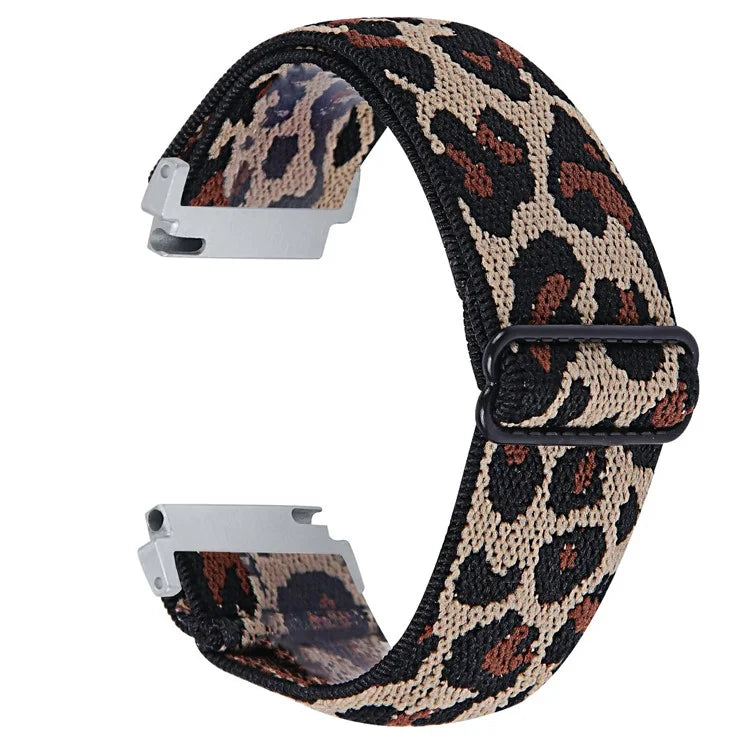 For Garmin Vivomove 3 / GarminMove 3 20mm Elastic Jacquard Fabric Watch Strap Replacement