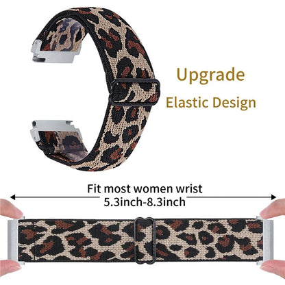 For Garmin Vivomove 3 / GarminMove 3 20mm Elastic Jacquard Fabric Watch Strap Replacement