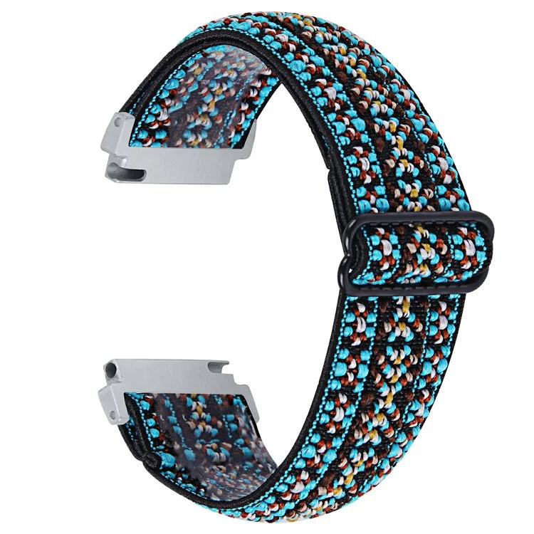 For Garmin Vivomove 3 / GarminMove 3 20mm Elastic Jacquard Fabric Watch Strap Replacement