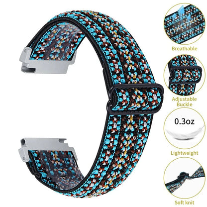 For Garmin Vivomove 3 / GarminMove 3 20mm Elastic Jacquard Fabric Watch Strap Replacement