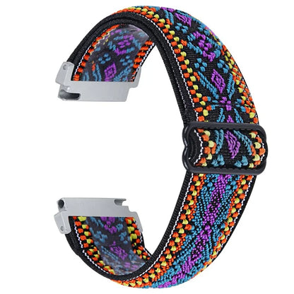 For Garmin Vivomove 3 / GarminMove 3 20mm Elastic Jacquard Fabric Watch Strap Replacement
