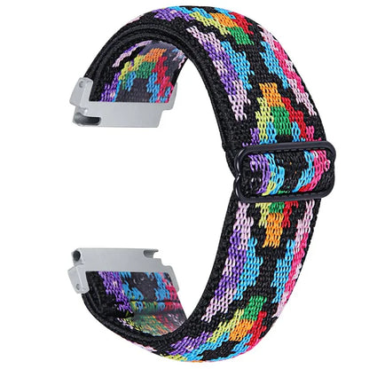 For Garmin Vivomove 3 / GarminMove 3 20mm Elastic Jacquard Fabric Watch Strap Replacement4