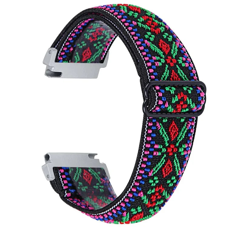 For Garmin Vivomove 3 / GarminMove 3 20mm Elastic Jacquard Fabric Watch Strap Replacement6