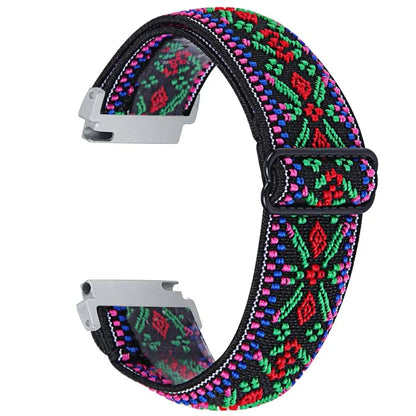 For Garmin Vivomove 3 / GarminMove 3 20mm Elastic Jacquard Fabric Watch Strap Replacement6