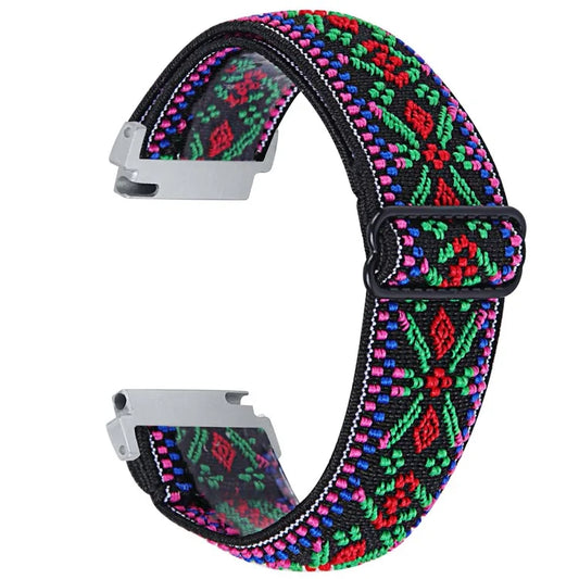 For Garmin Vivomove 3 / GarminMove 3 20mm Elastic Jacquard Fabric Watch Strap Replacement6
