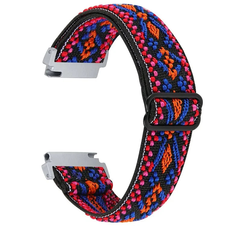 For Garmin Vivomove 3 / GarminMove 3 20mm Elastic Jacquard Fabric Watch Strap Replacement4