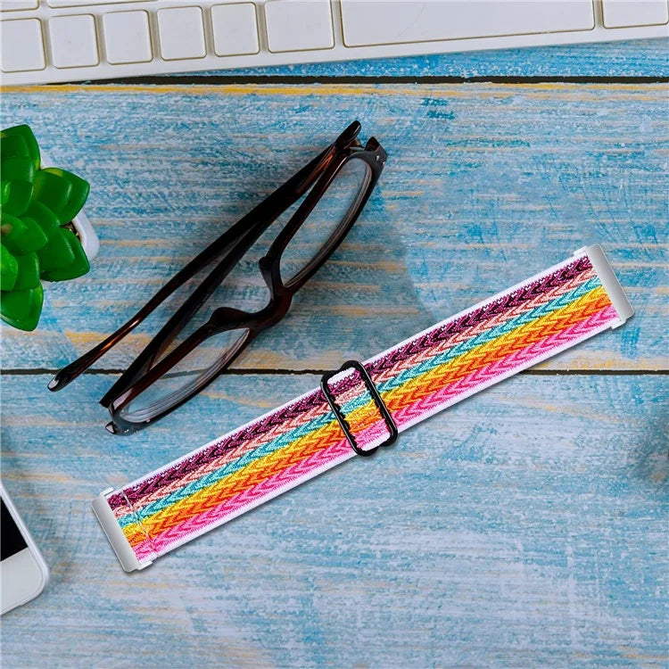 For Garmin Vivomove 3 / GarminMove 3 20mm Elastic Watch Strap Replacement Watchband