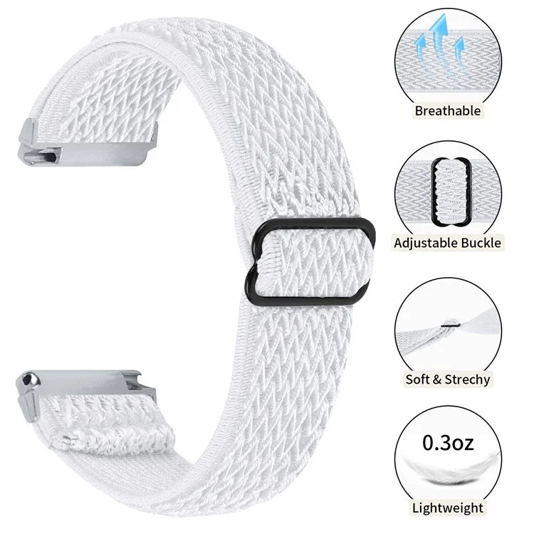 For Garmin Vivomove 3 / GarminMove 3 20mm Elastic Watch Strap Replacement Watchband