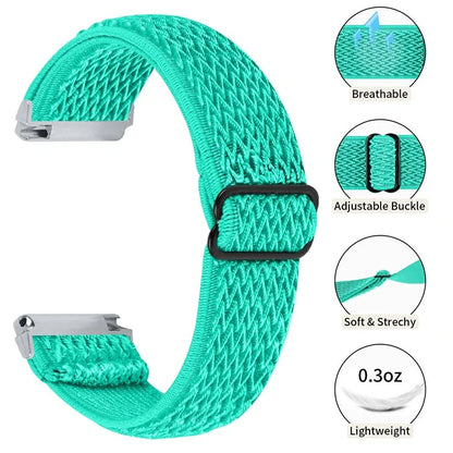 For Garmin Vivomove 3 / GarminMove 3 20mm Elastic Watch Strap Replacement Watchband