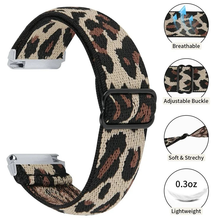 For Garmin Vivomove 3 / GarminMove 3 20mm Elastic Watch Strap Replacement Watchband