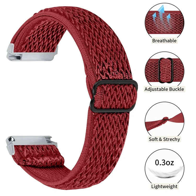 For Garmin Vivomove 3 / GarminMove 3 20mm Elastic Watch Strap Replacement Watchband
