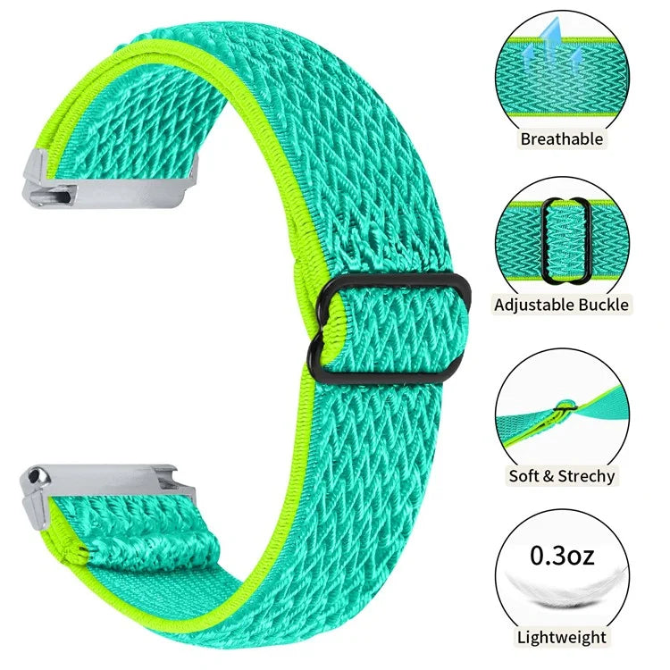 For Garmin Vivomove 3 / GarminMove 3 20mm Elastic Watch Strap Replacement Watchband