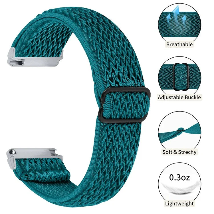 For Garmin Vivomove 3 / GarminMove 3 20mm Elastic Watch Strap Replacement Watchband