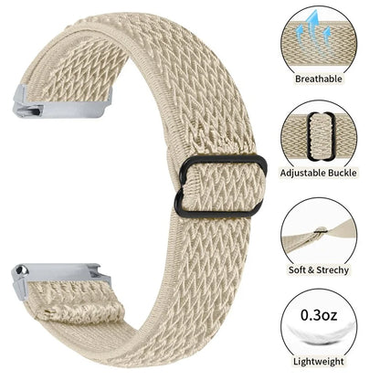 For Garmin Vivomove 3 / GarminMove 3 20mm Elastic Watch Strap Replacement Watchband