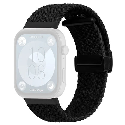 For Huawei Watch Fit 3 Replacement Braided Band Magnetic Buckle Watch Strap