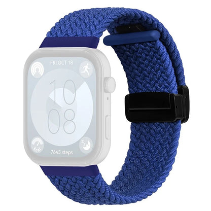 For Huawei Watch Fit 3 Replacement Braided Band Magnetic Buckle Watch Strap