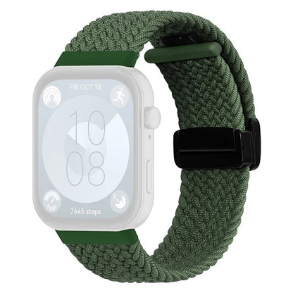 For Huawei Watch Fit 3 Replacement Braided Band Magnetic Buckle Watch Strap