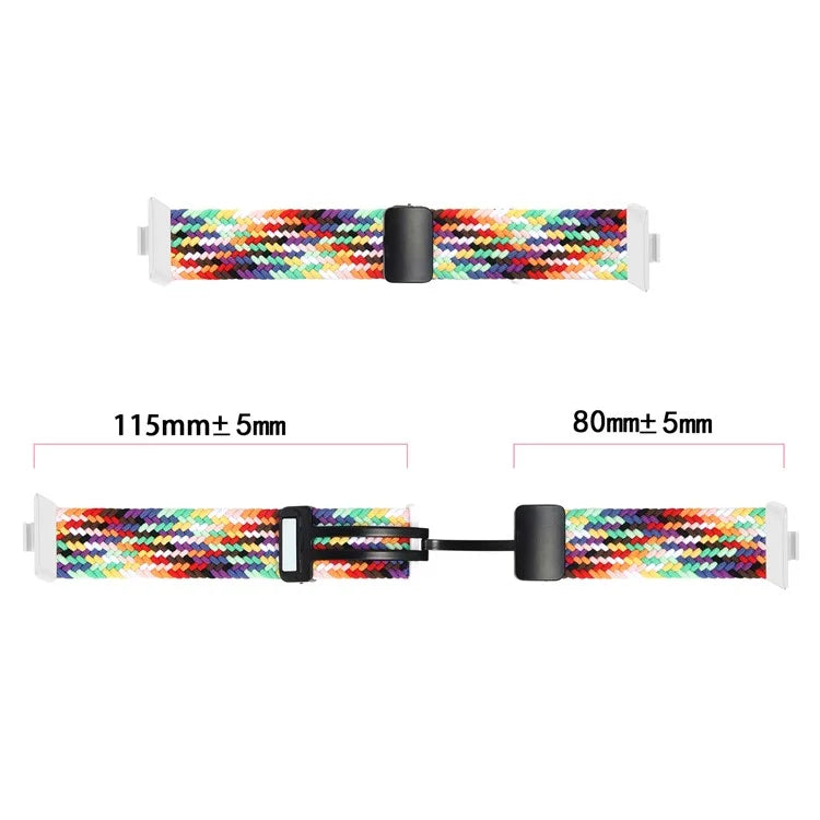 For Huawei Watch Fit 3 Replacement Braided Band Magnetic Buckle Watch Strap