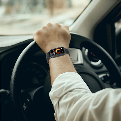 For Huawei Band 8 / 9 Nylon Loop Watch Strap with Integrated TPU Protective Case