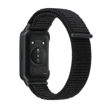 For Huawei Band 8 / 9 Nylon Loop Watch Strap with Integrated TPU Protective Case