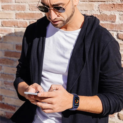 For Huawei Band 8 / 9 Nylon Loop Watch Strap with Integrated TPU Protective Case
