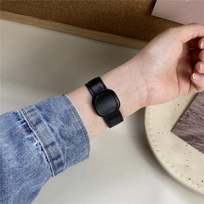 For Apple Watch Ultra 2 Ultra 49mm / Series 9 8 7 45mm / 6 5 4 SE (2023) SE (2022) SE 44mm / 3 2 1 42mm Genuine Cow Leather Wrist Band