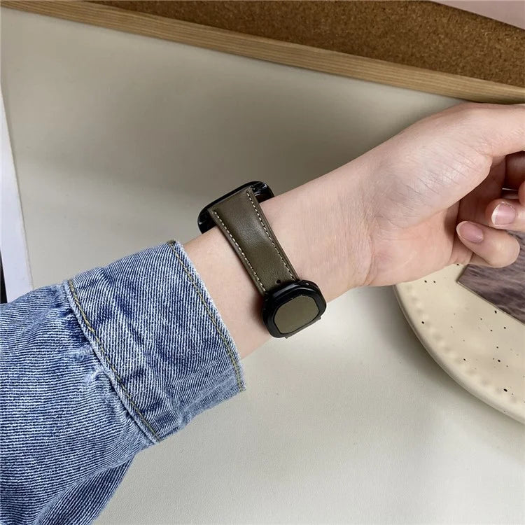 For Apple Watch Ultra 2 Ultra 49mm / Series 9 8 7 45mm / 6 5 4 SE (2023) SE (2022) SE 44mm / 3 2 1 42mm Genuine Cow Leather Wrist Band